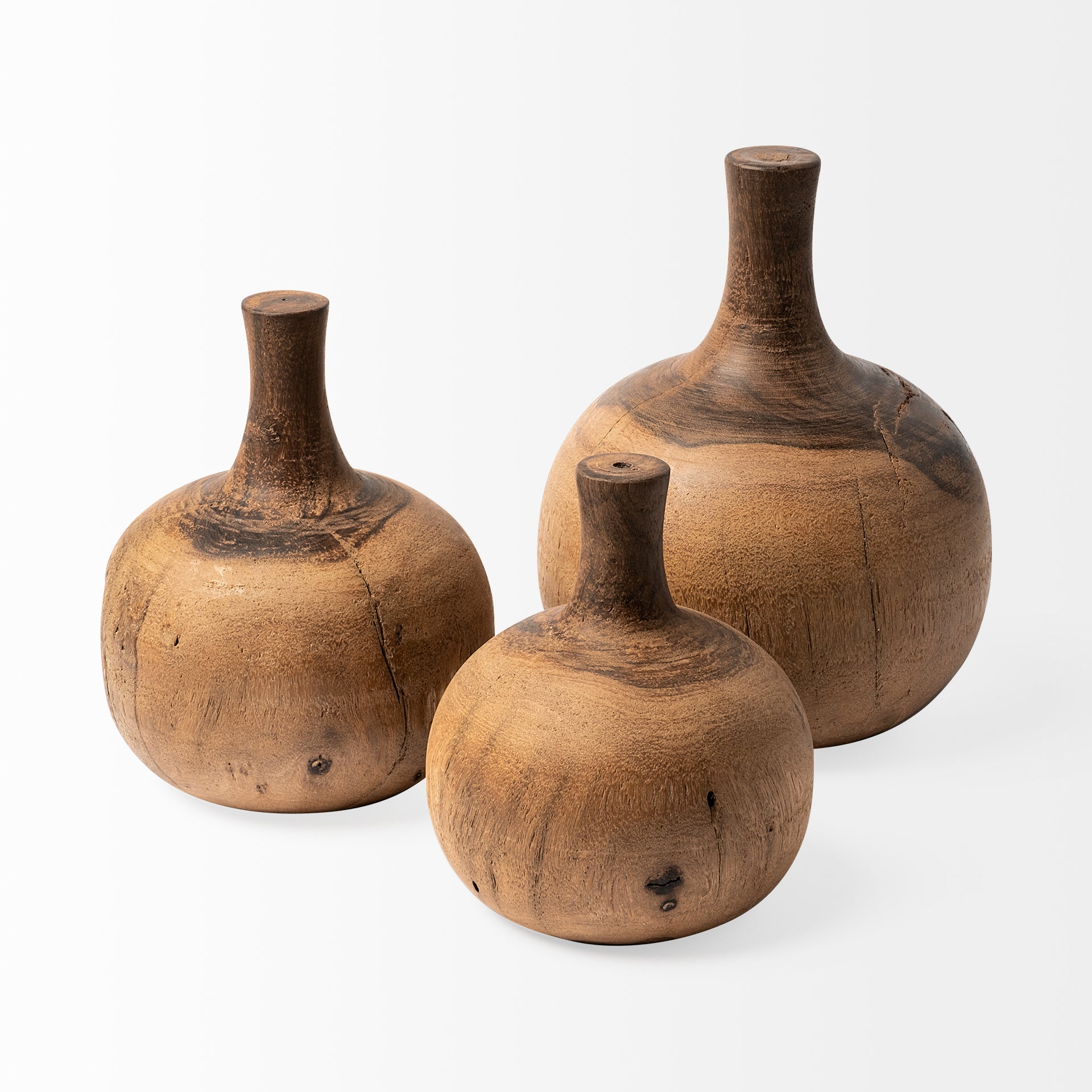 Amani Medium Wood Vase