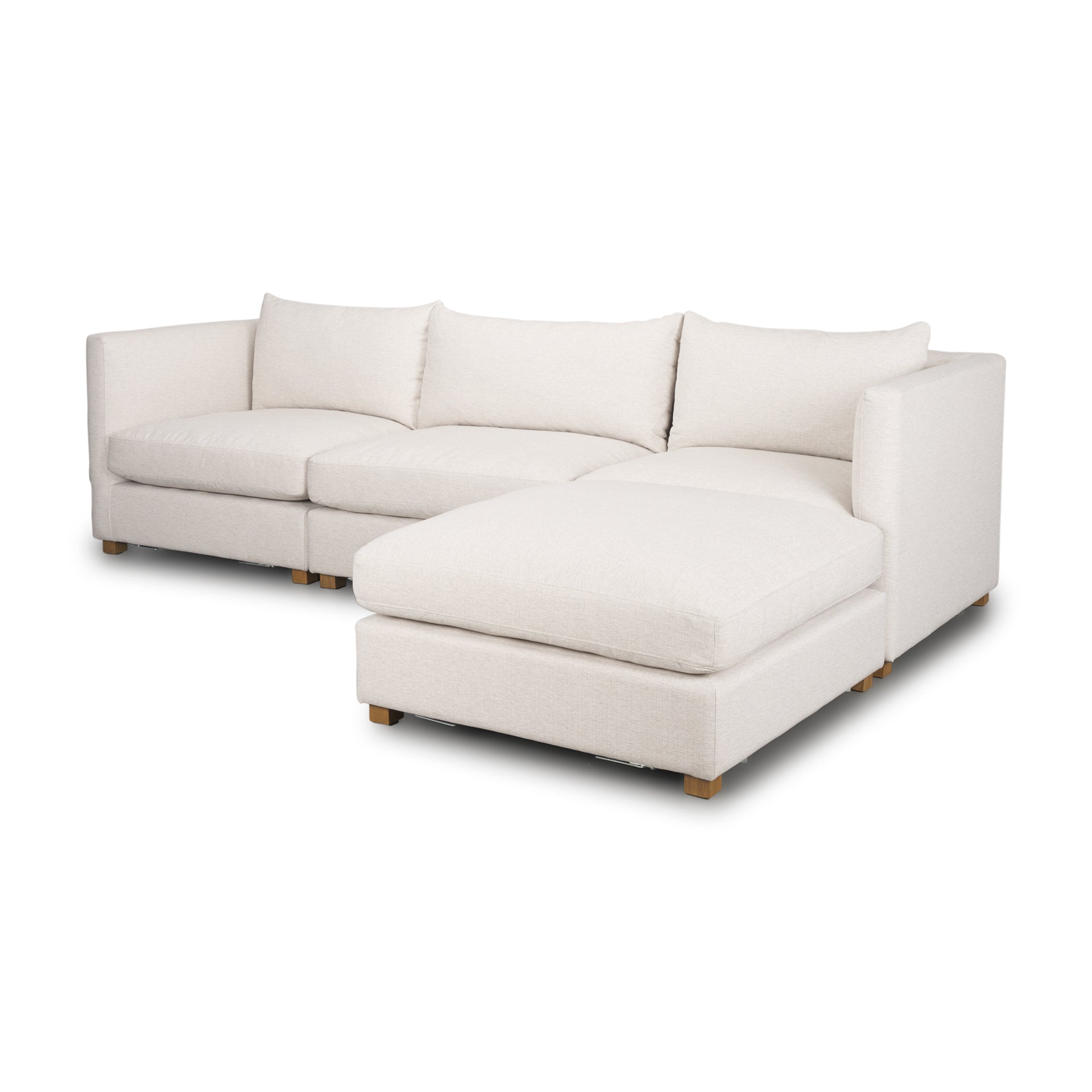 Haley Chaise Sectional- Oatmeal