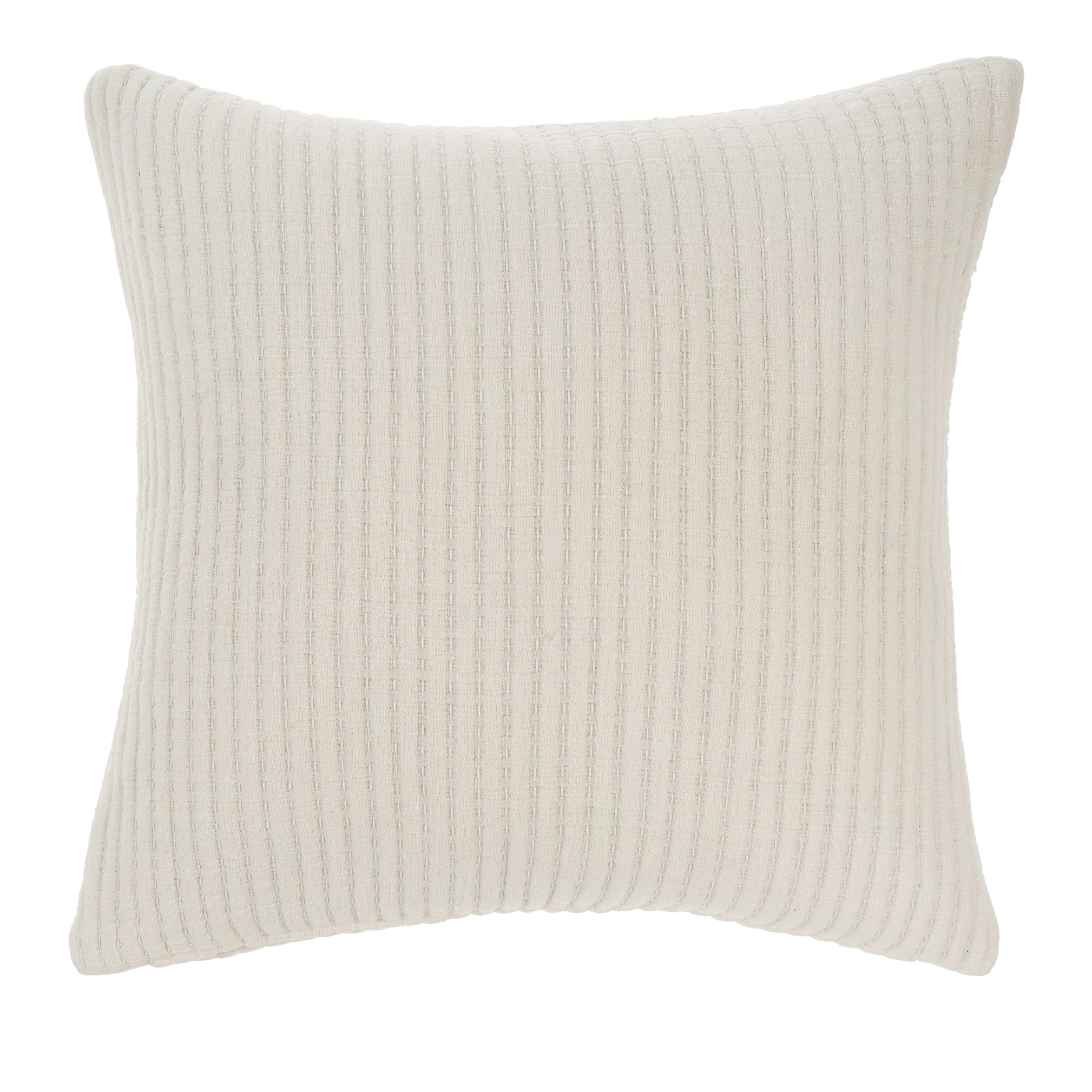 Stitch Pillow White, 24 x24