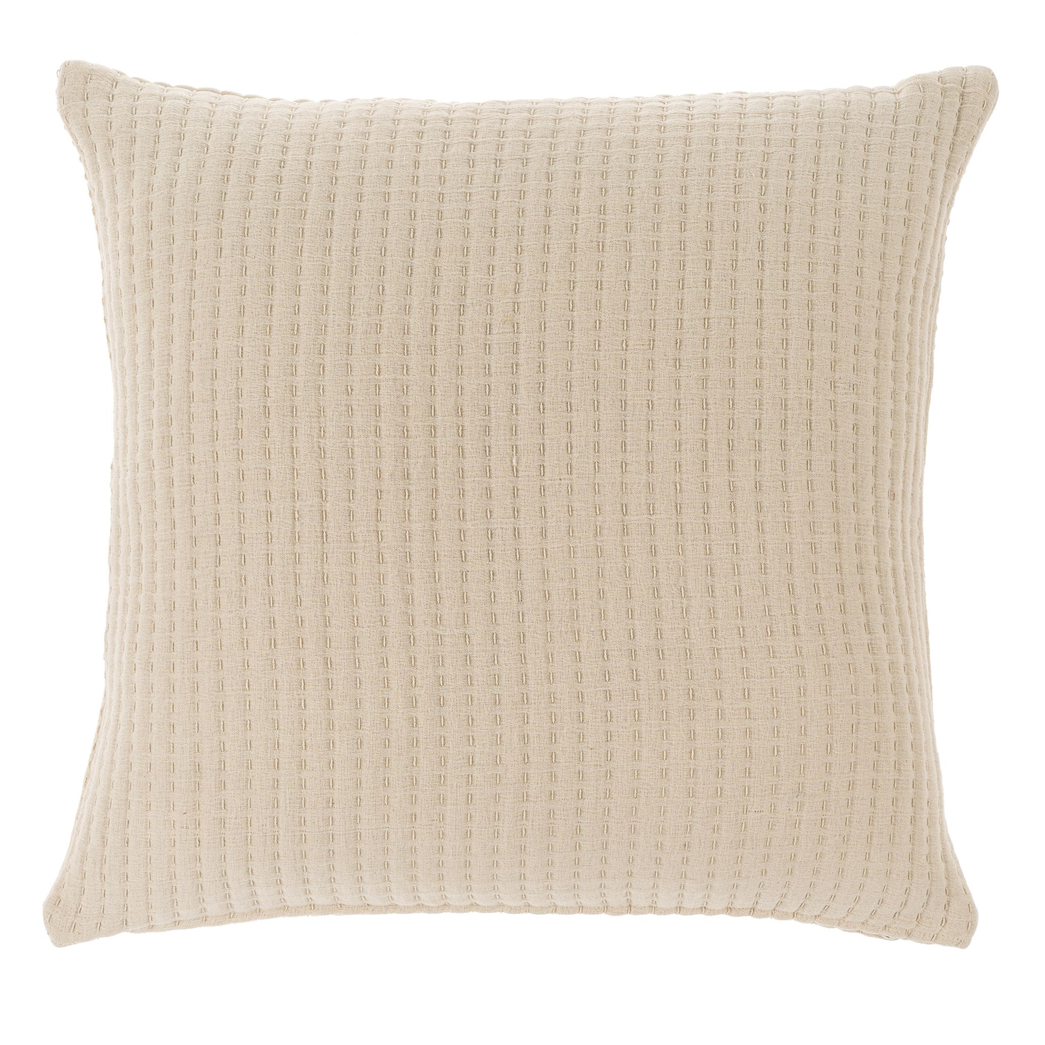Stitch Pillow Cream, 24 x24
