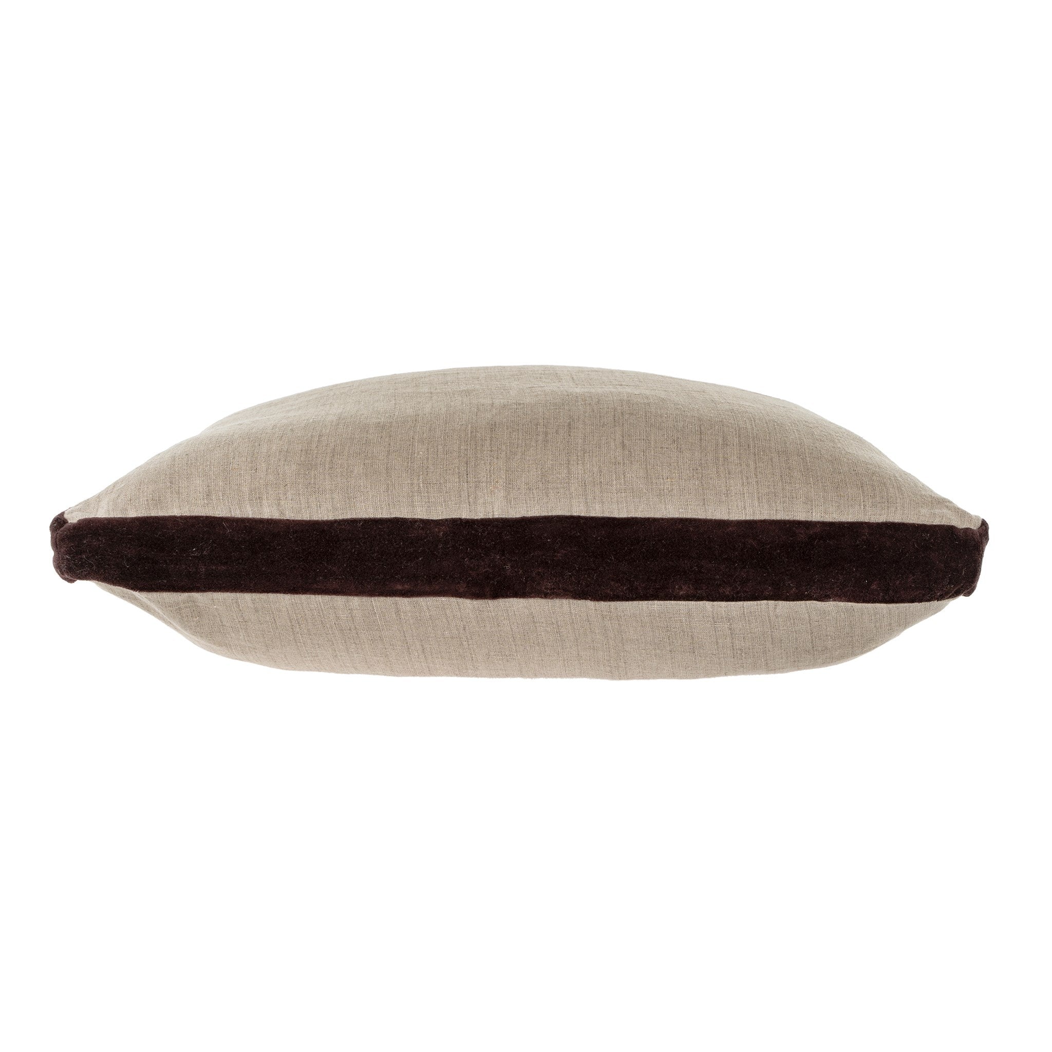 Cacao Trim Pillow, 20 x 20