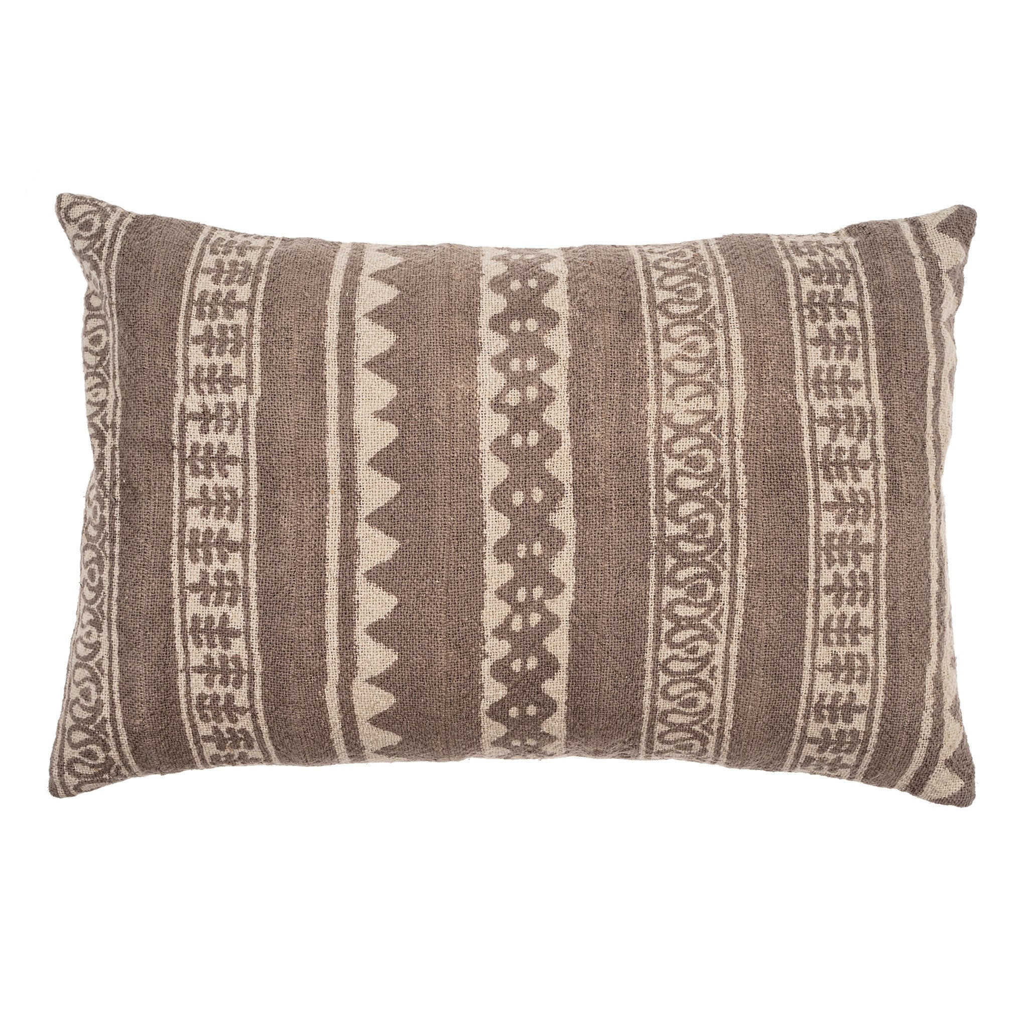 Kwame Pillow Taupe, 16"x24"
