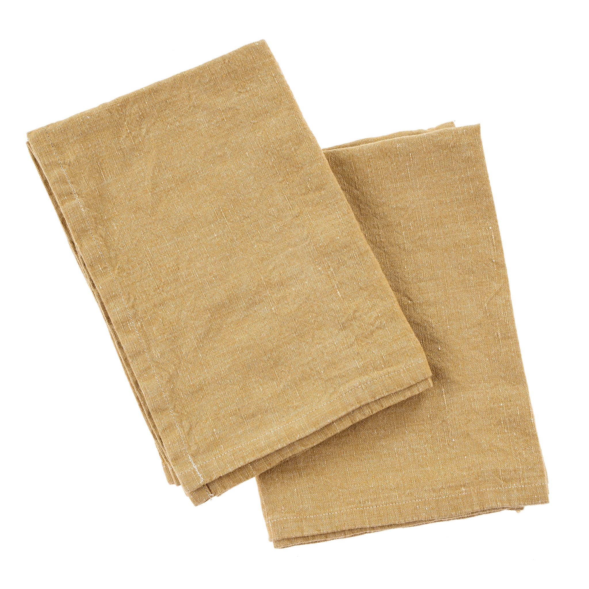 Curry Stonewashed Linen Tea Towels ( Set of 2)