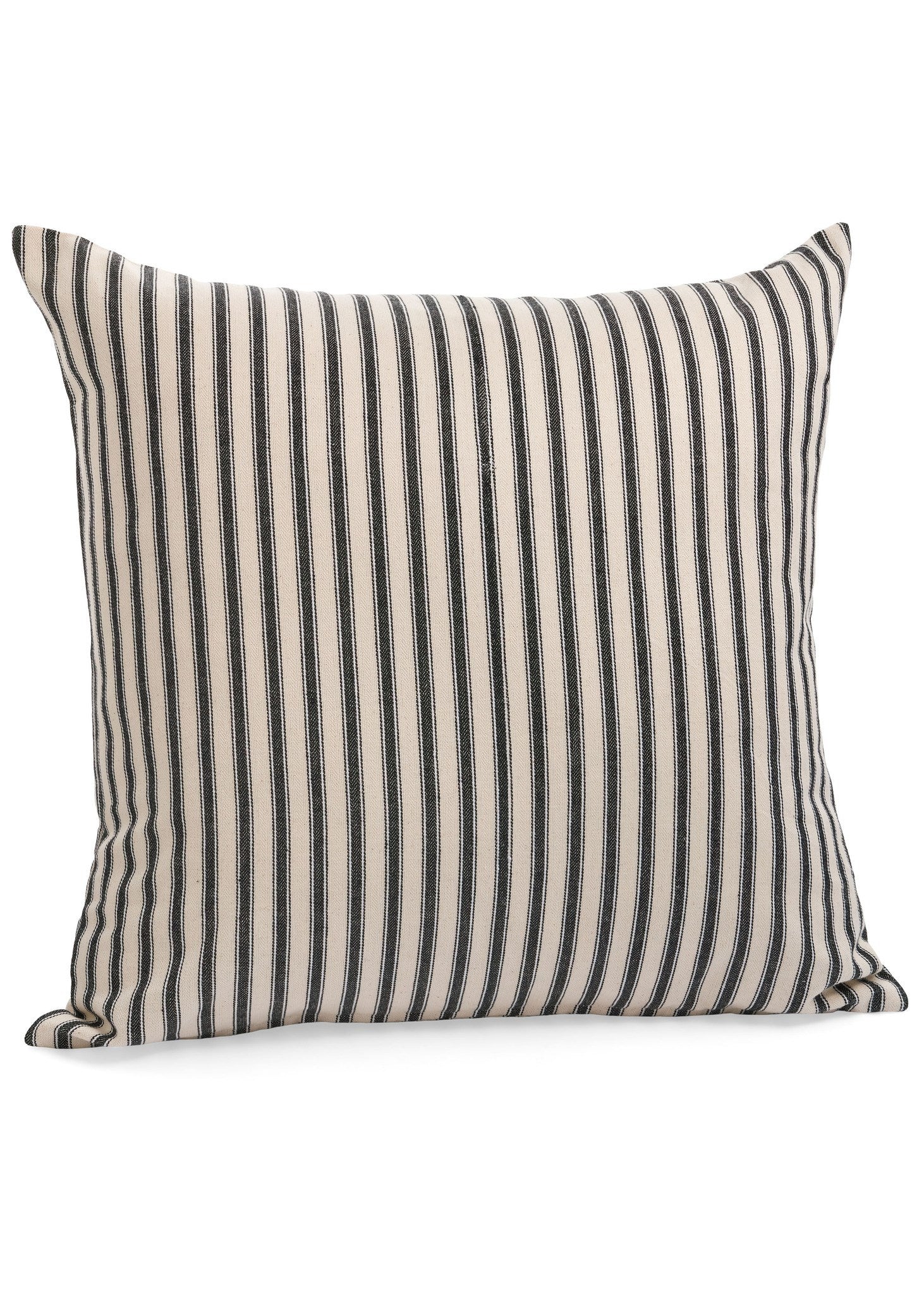 Black Stripe Cotton Pillow