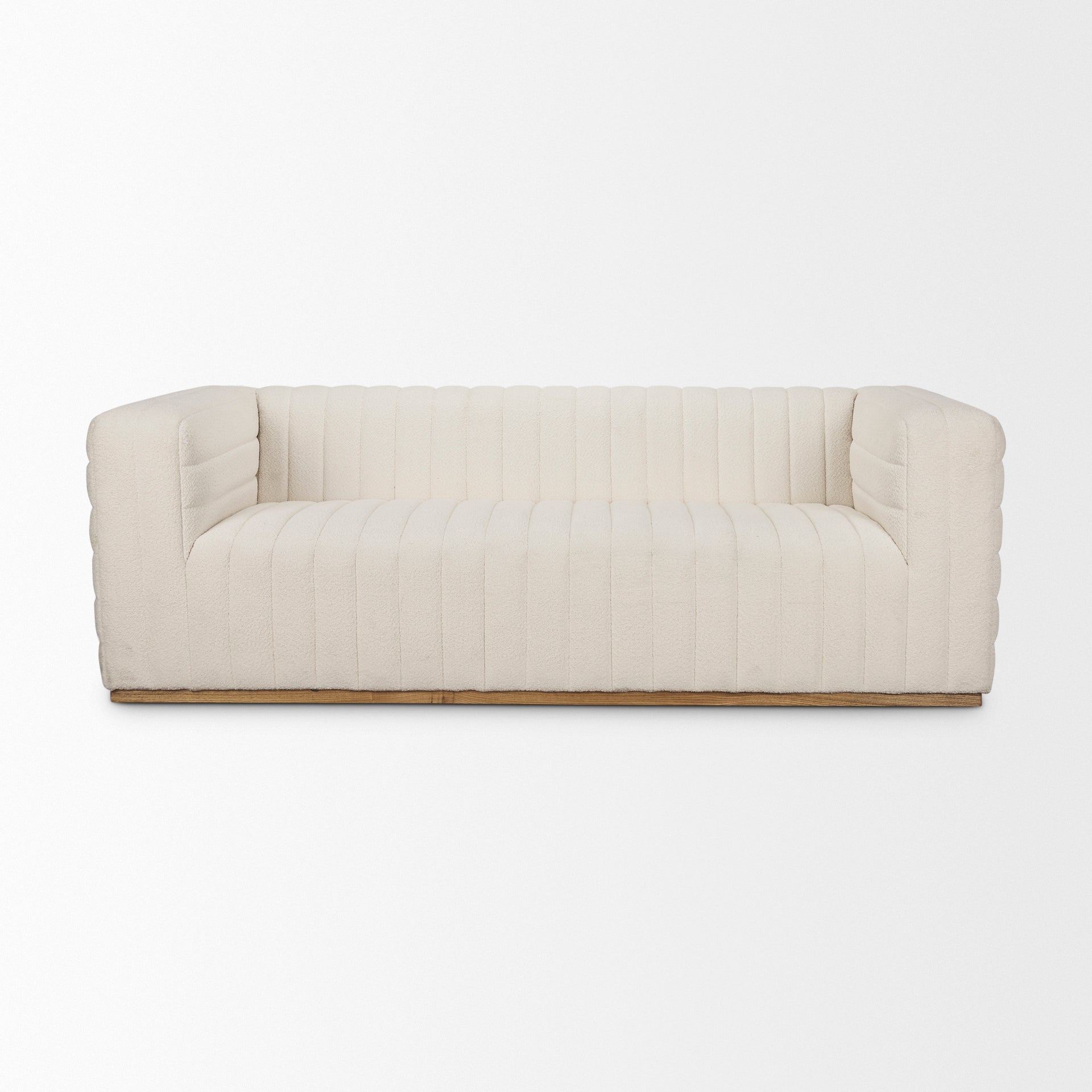 Aurelia Cream Boucle  3-Seater Sofa